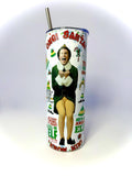 20 oz Elf Stainless Steel Tumbler with Lid, Straw