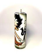 20 oz Vintage Betty Boop Stainless Steel Tumbler with Lid, Straw