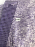 Real Essentials dry fit long sleeve active womens shirt Purple size M