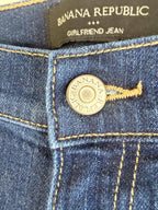 Banana Republic Women's Girlfriend Blue Jeans Size 27 Whiskered