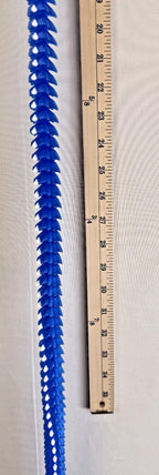 3D Printed LONG Dragon/Snake - PLA - Ice Blue and White - 5 Feet 4 Inches