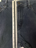 Levis Womens 505 Straight Leg Jeans Size 10 Blue Dark Wash Stretch Denim