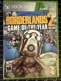 Borderlands 2: Game Of The Year Edition (Microsoft Xbox 360) Complete CIB 2 Disc