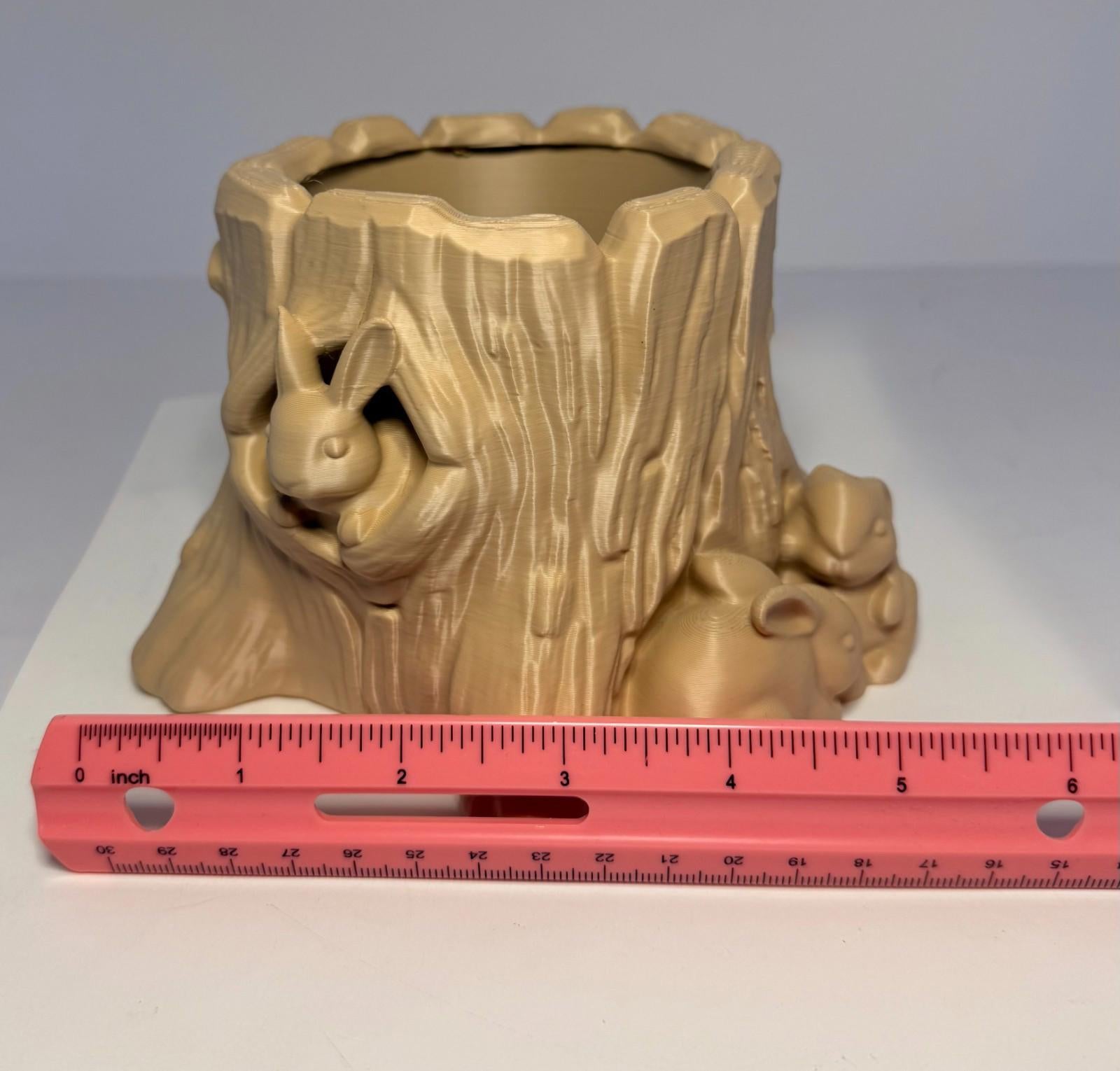 Rabbit/Bunny Tree Planter 4 Inches Tall - PLA - Spring