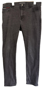 Tommy Hilfiger Mens Slim Jeans W36 L32 Black (Fits like 38x32)