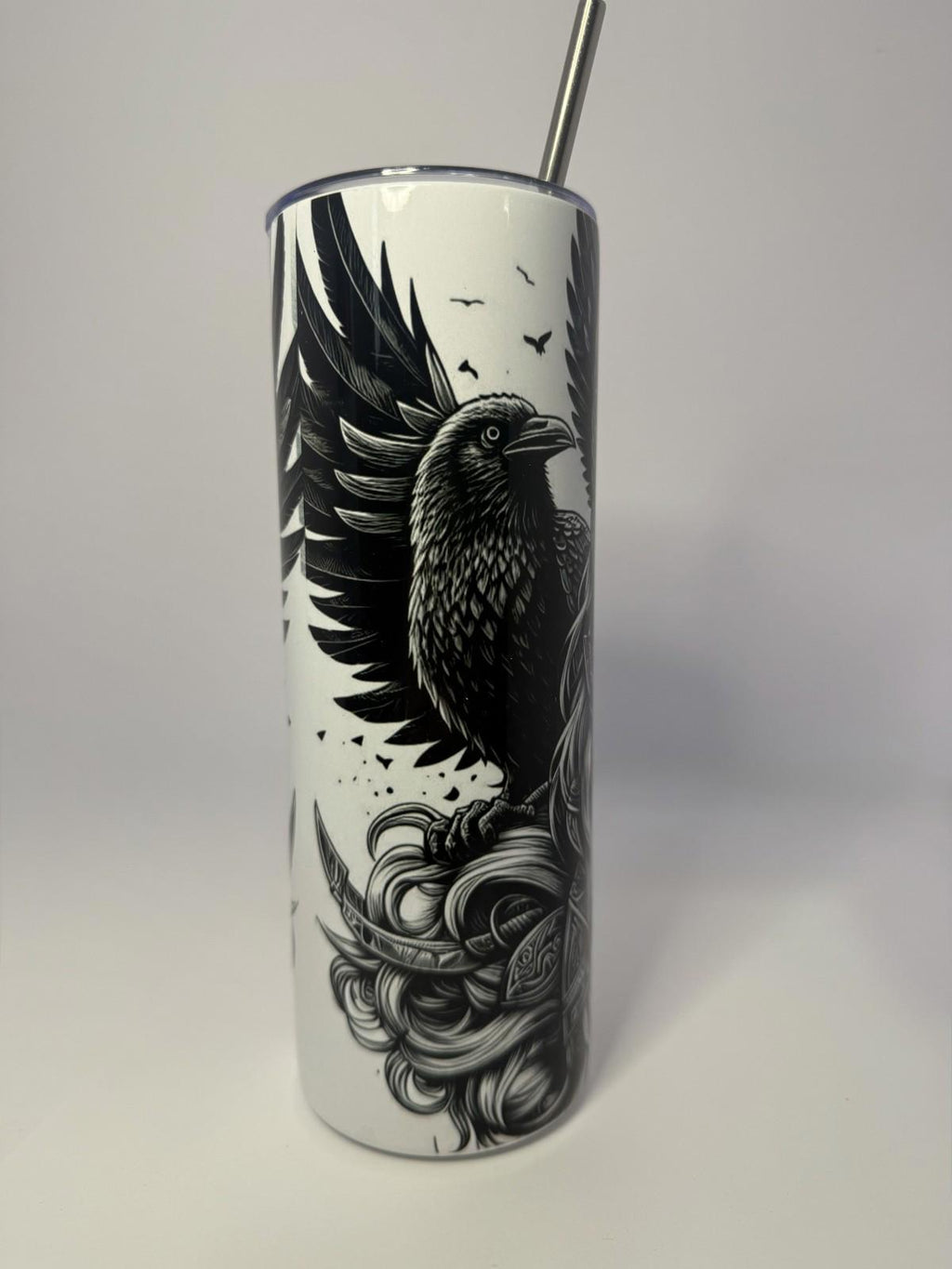 20 oz Odin Stainless Steel Tumbler with Lid, Straw