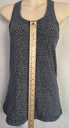 Lululemon Cool Racerback Tank Top Womens Sz 4 Black White Activewear Workout