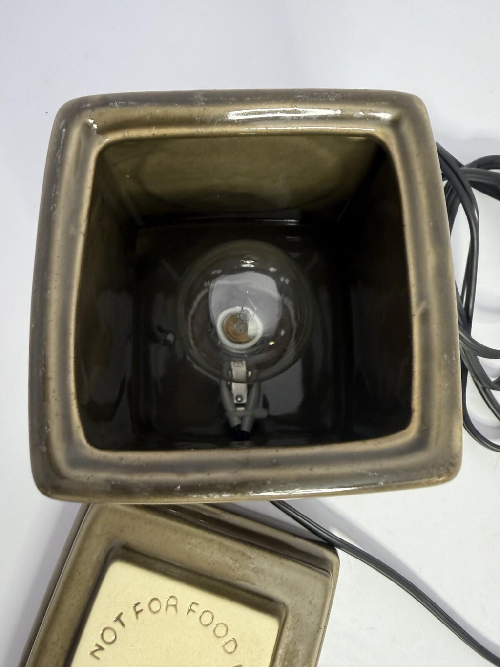 Scentsy Full Size Wax Warmer Brown & Green