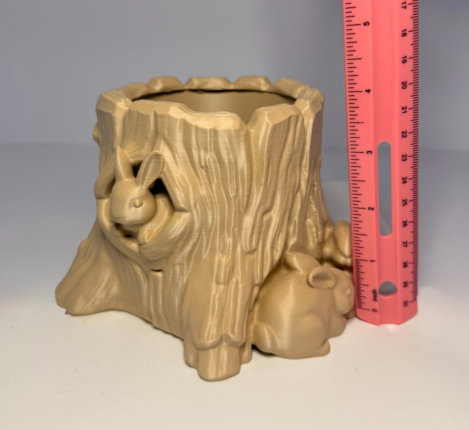 Rabbit/Bunny Tree Planter 4 Inches Tall - PLA - Spring