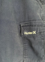 Hurley 9” Cargo Pockets Workwear Shorts Mens 36 Navy Blue Casual Y2K