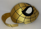 3D Printed Gold and Black Spider-Man Full Face Mask Helmet Mesh Eyes Adult