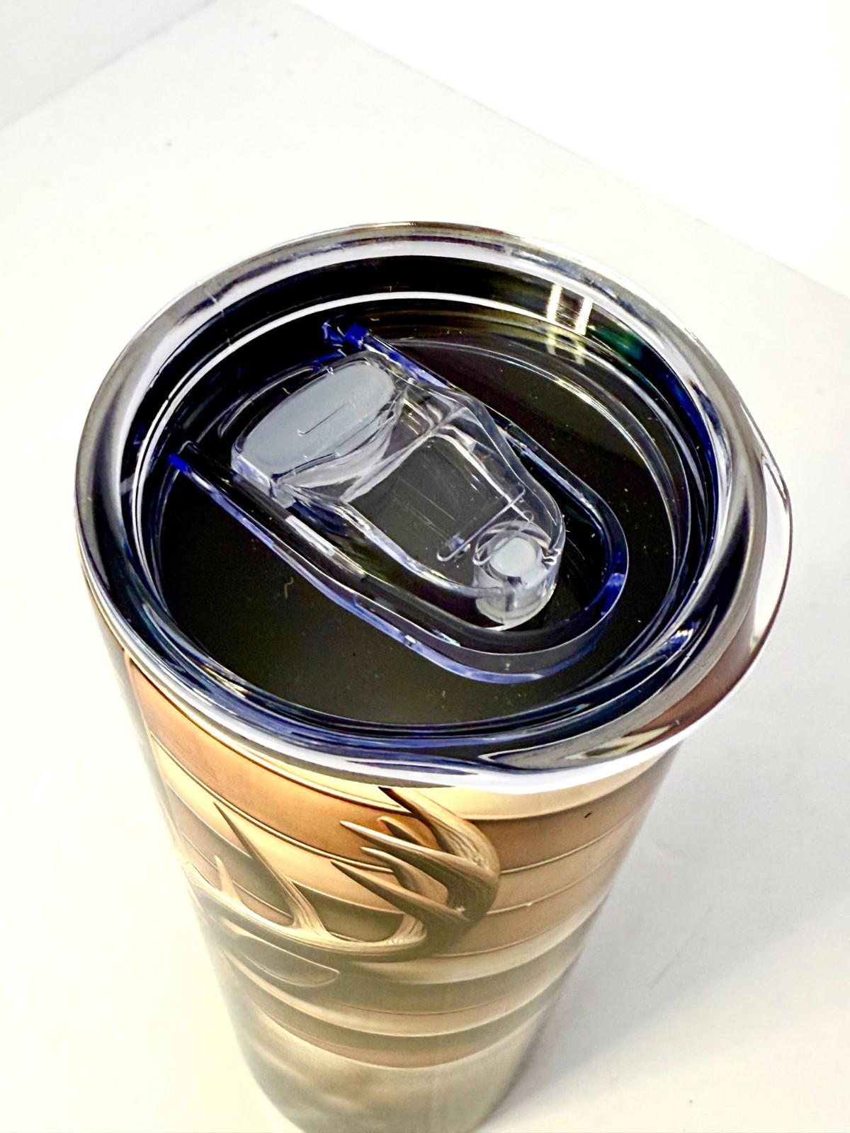 20 oz Deer Patriotic Stainless Steel Tumbler with Lid, Straw