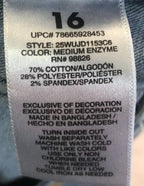 Jordache Shorts Girls Sz 16 Blue Denim Cut Off Medium Wash Distressed