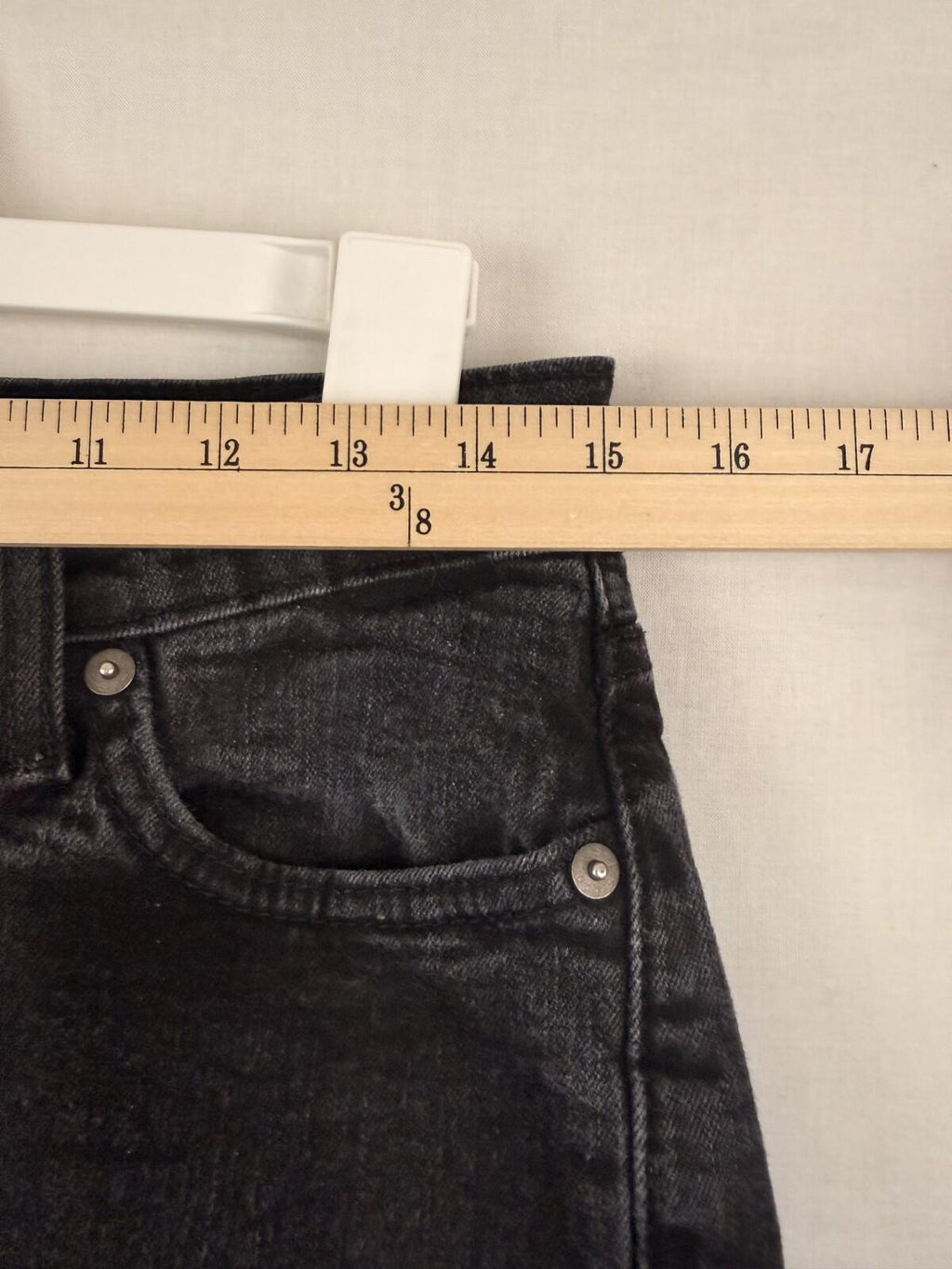 Levi's 514 Jeans Mens 30x30 Black Denim Stretch Pockets Dark Wash Straight Fit