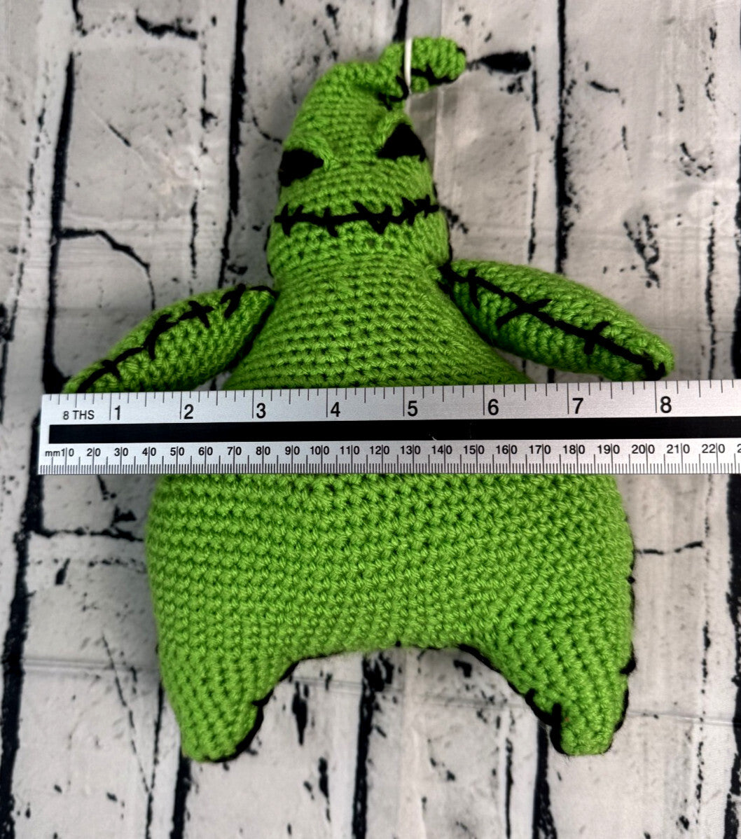 Handmade Crocheted Oogie Boogie Plushie - 13 inches - Same Day Shipping