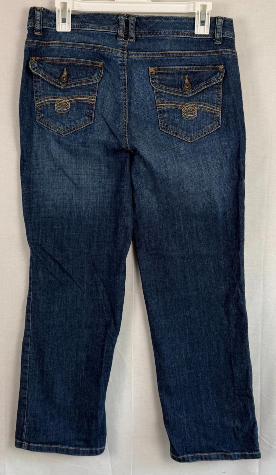 Tommy Hilfiger Womens Spirit Crop Size 6 Jeans Blue Denim Mid-Rise