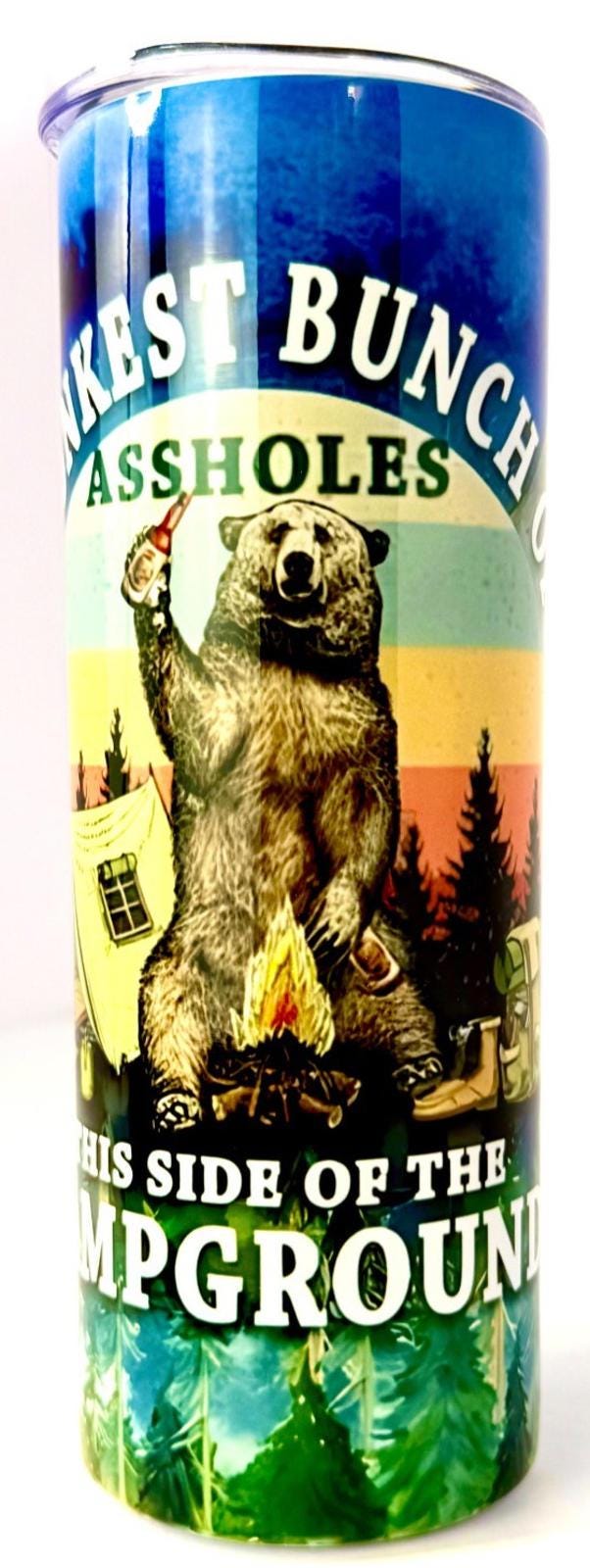 20 oz Drunkest Bunch Stainless Steel Tumbler with Lid, Straw