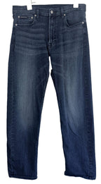 Calvin Klein Jeans Mens Sz 33x30 Blue Standard Straight Jeans Stretch Nice Fade