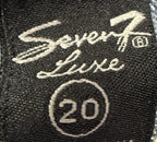 Seven7 Womens Denim Jeans Size 20 Short Bootcut Dark Light Distressed