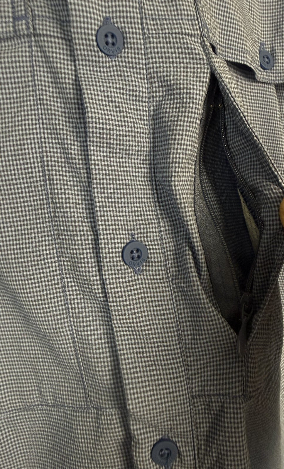 Orvis Open Air Caster Ventilated Long Sleeve Fishing Shirt Mens Size Medium Blue