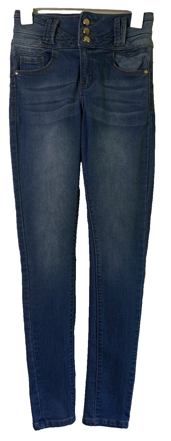 Cutie Pie Womens Jeans Size 5 Blue Stretch - Same Day Shipping