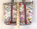 COACH Vintage Y2K Bandana Graffiti Butterfly Shoulder Bag Tote Purse F15712