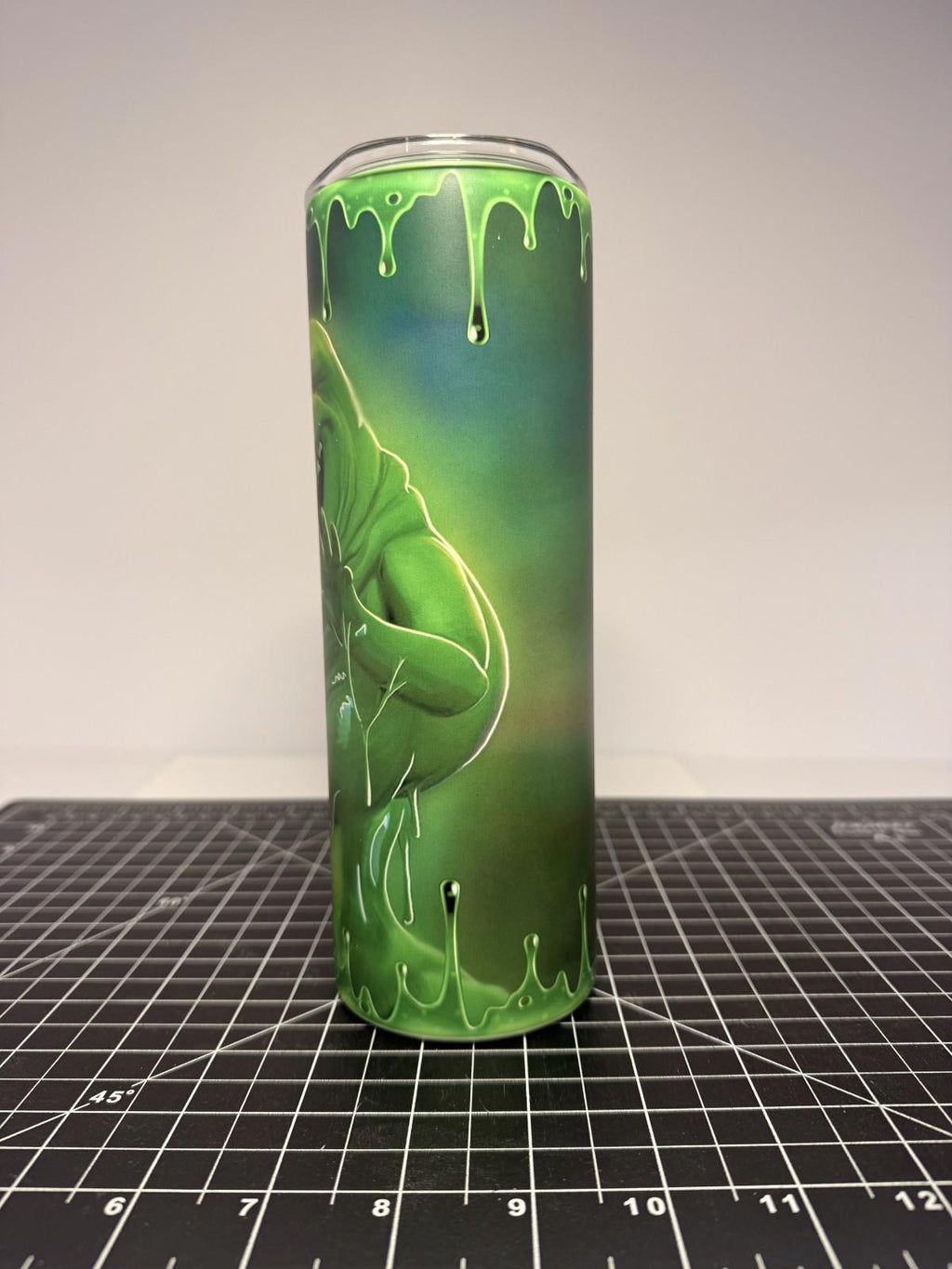 20 oz Slimmer Glow in the Dark Stainless Steel Tumbler with Lid, Straw
