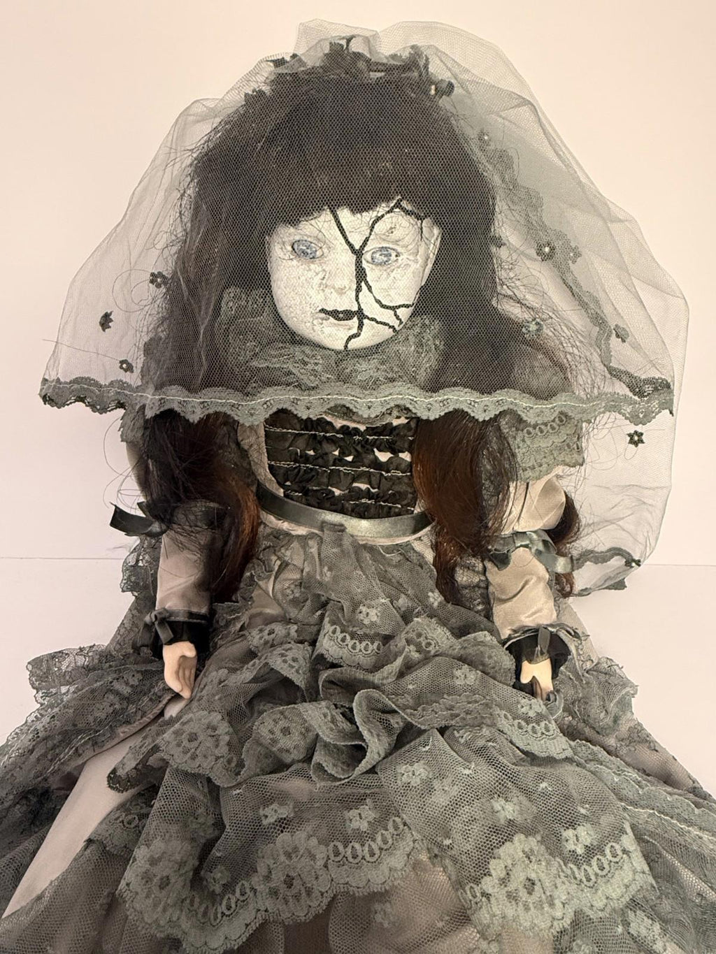 Meet Elara - OOAK Scary Creepy Doll 20" Hand Painted Horror Haunting Art