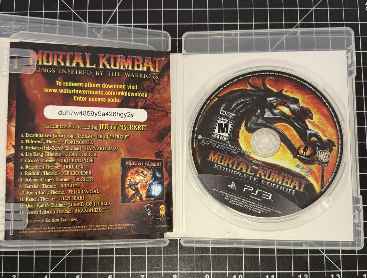 Mortal Kombat -- Komplete Edition (Sony PlayStation 3, 2012)