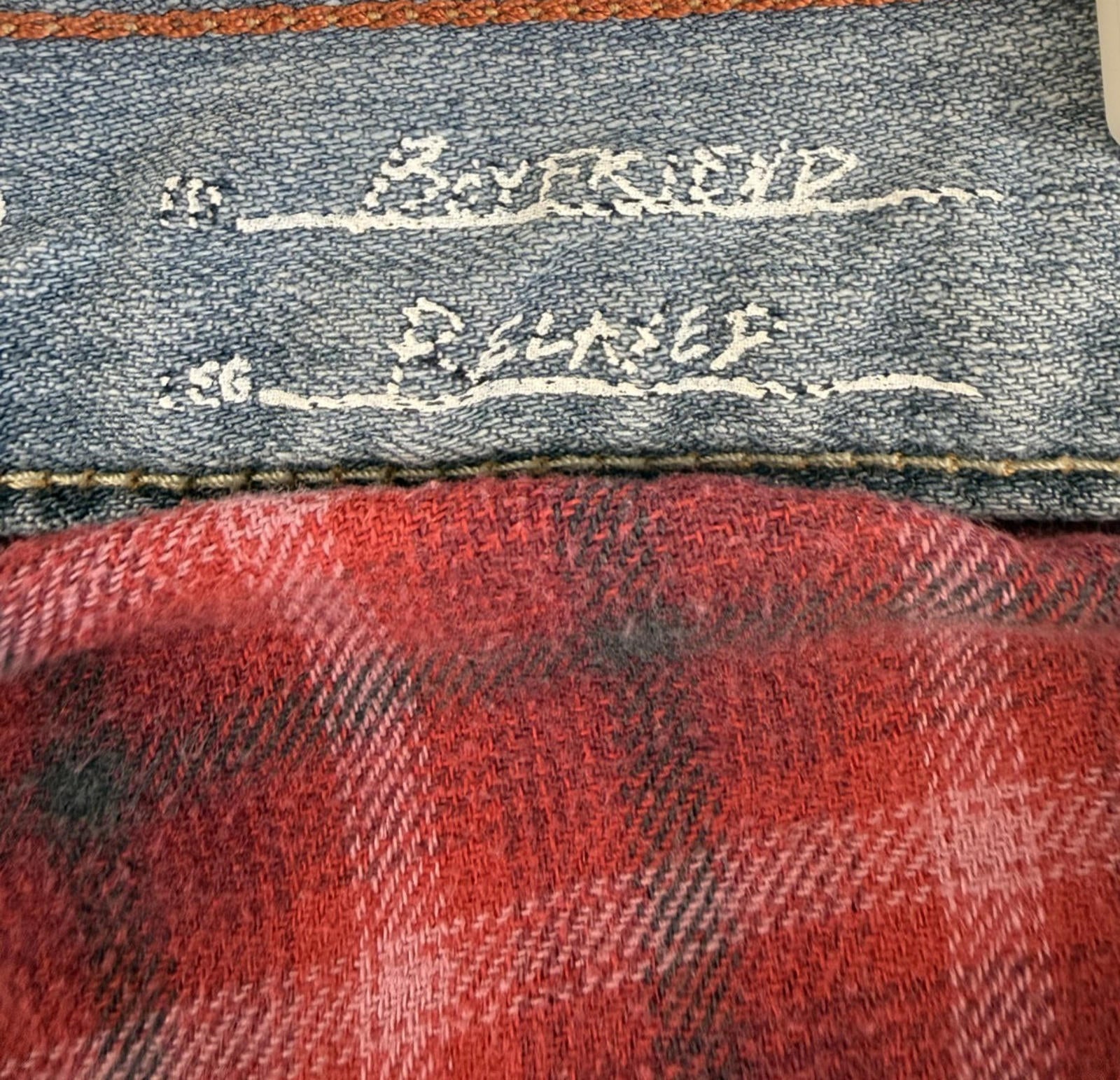 Vintage Eddie Bauer Jeans Flannel-Lined Boyfriend Relaxed Stretch Women's Size 8