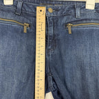 Michael Kors Womens Skinny Jeans Size 6 Blue Mid Rise Zipper Pocket Denim
