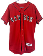 Vintage Majestic Boston Red Sox Jersey Red Made In USA MLB Fan 01 Mens M