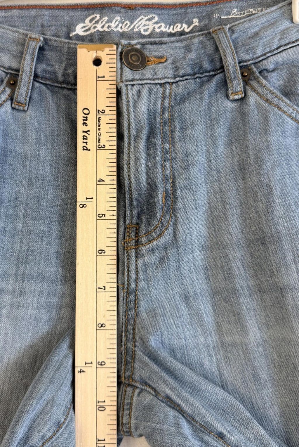 Vintage Eddie Bauer Jeans Flannel-Lined Boyfriend Relaxed Stretch Women's Size 8