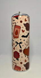 20 oz Love at First Bite Stainless Steel Tumbler with Lid, Straw
