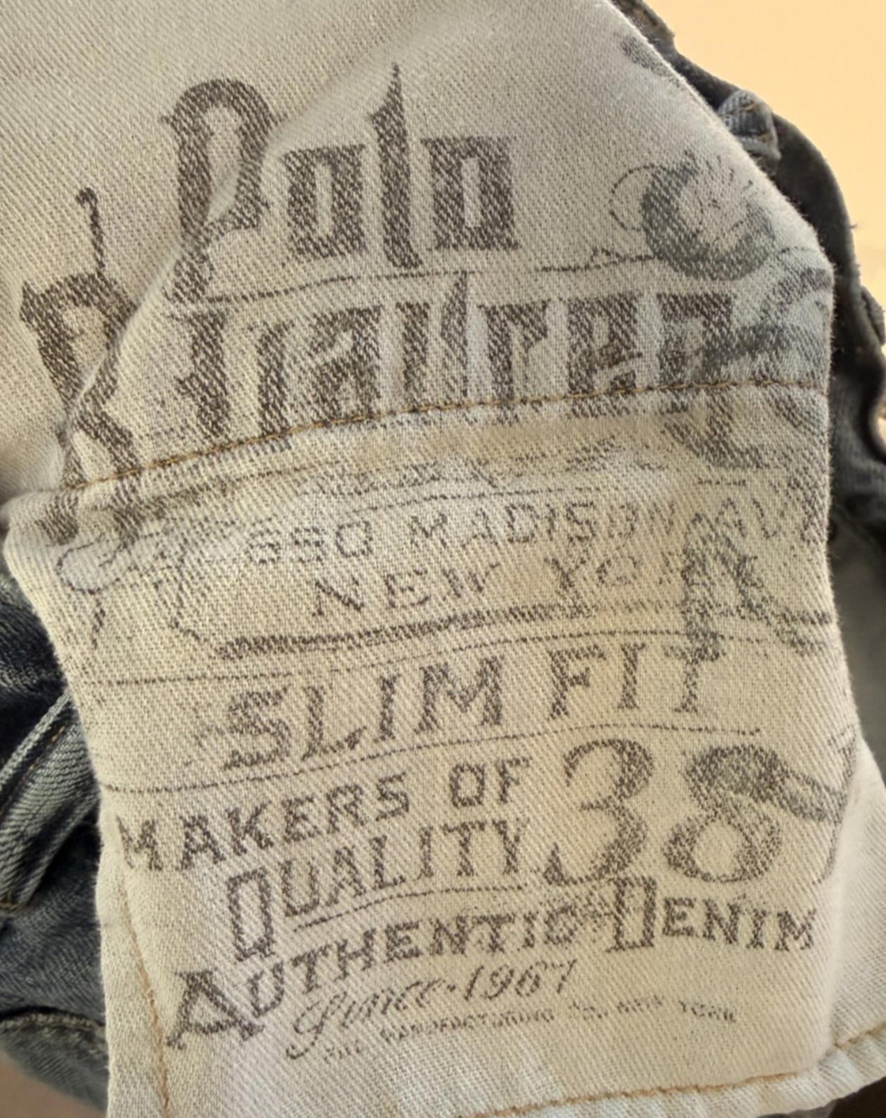 Vintage Ralph Lauren Jeans Slim Straight - Men tag=30x31 (MEASURED 28x31)