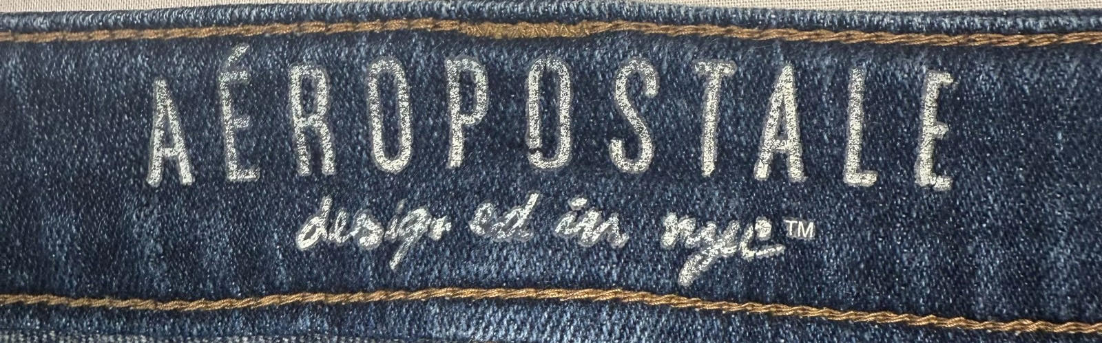 Aeropostale Womens Bermuda Shorts Sz 10 Distressed Denim