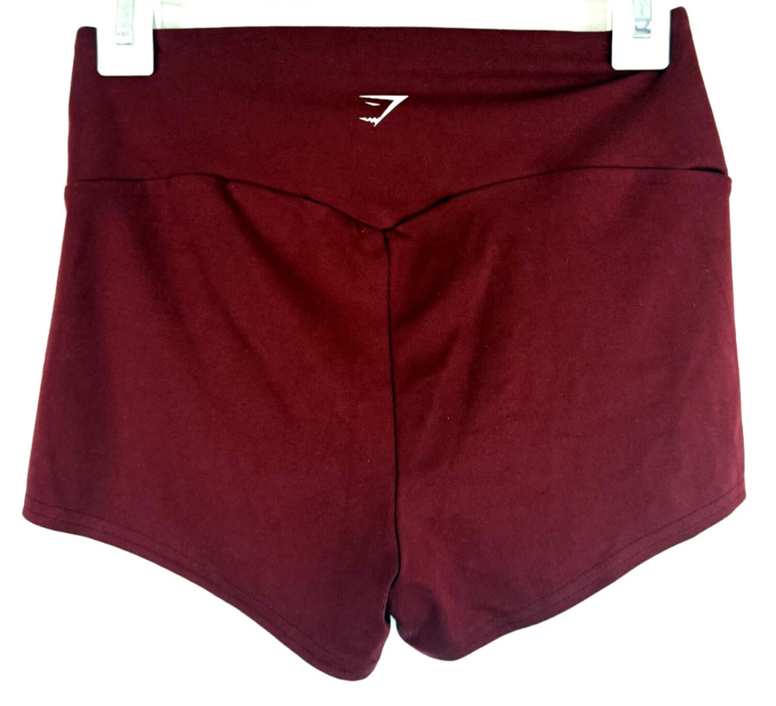 Gymshark Shorts Womens Medium Burgundy High Rise Athletic Stretch Workout