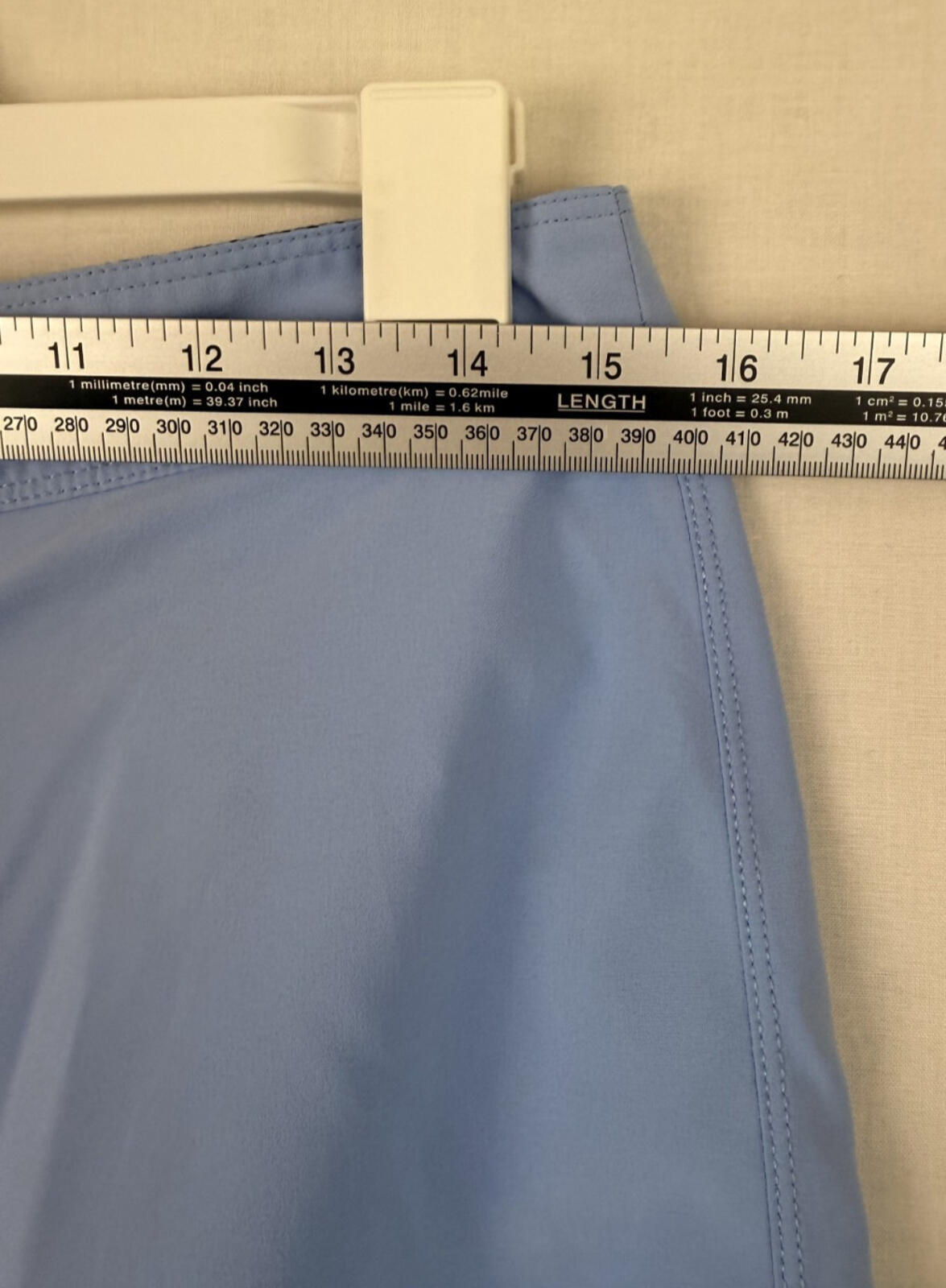 Hurley Board Shorts Mens 28 Light Blue Striped Swim Trunks