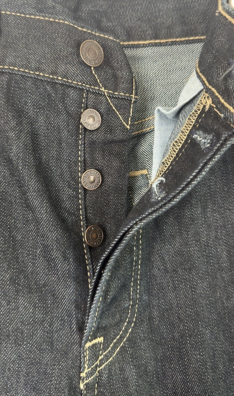 Levis 501 Original Fit Jeans Mens 32x30 Dark Wash Indigo Straight Leg Button Fly