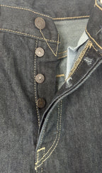Levis 501 Original Fit Jeans Mens 32x30 Dark Wash Indigo Straight Leg Button Fly