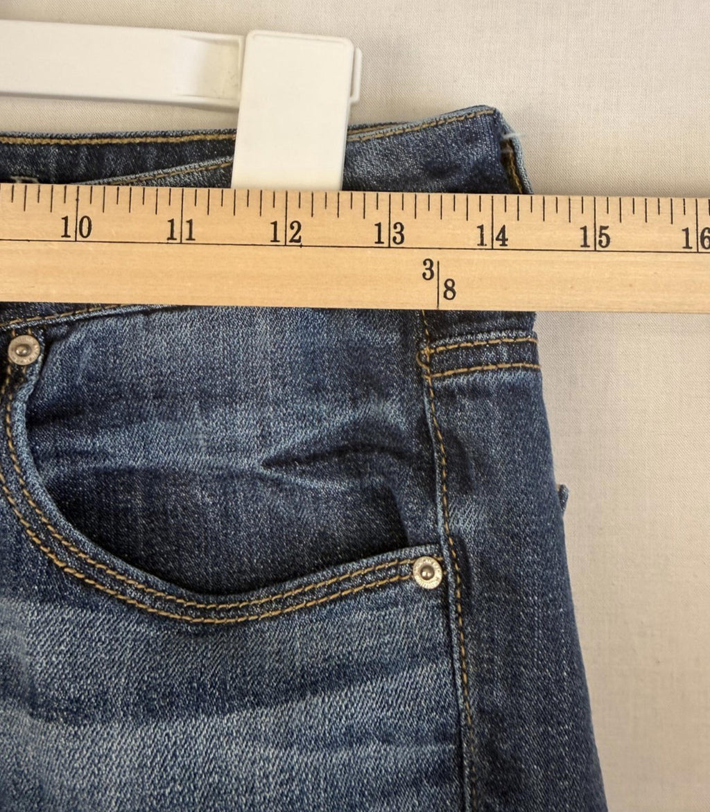 Womens American Eagle Outfitters Size 8 Regular Stretch Skinny Jeans Dark Wash