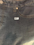 Reign Jeans Womens 14 Blue Skinny Leg Slim Fit Mid  Dark Wash Stretch