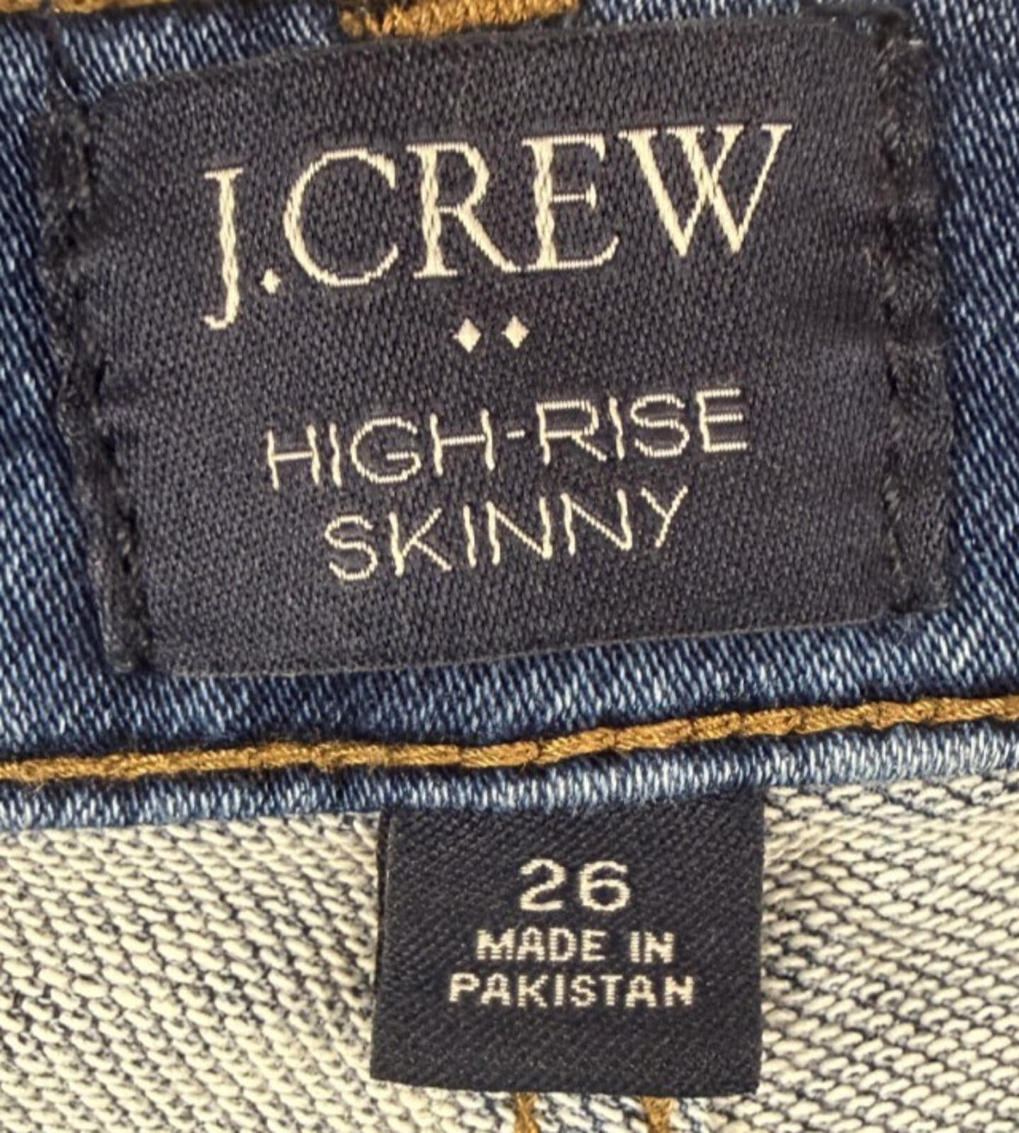 J. Crew Jeans - Womens Size 26 - Blue - High Rise - Skinny - Straight Leg