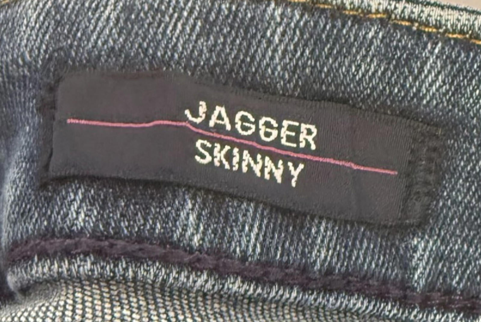 Vigoss Jeans Womens 30x28 Blue The Jagger Skinny Distress Dark Wash Denim