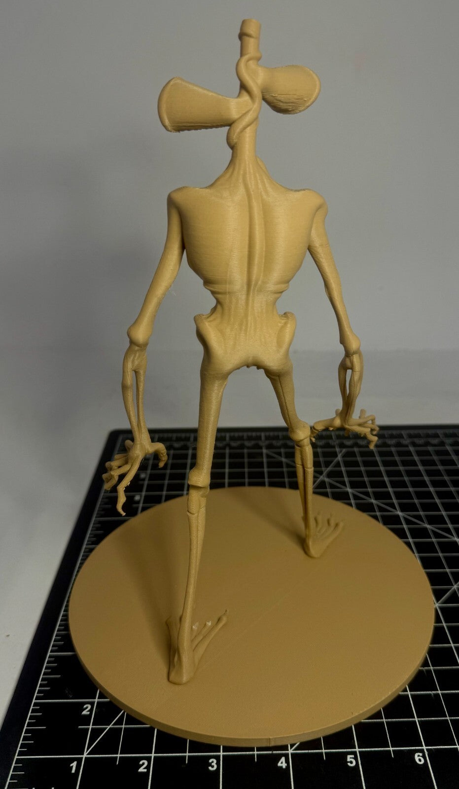 3D Printed Sirenhead Statue - PLA - 9 in - Horror