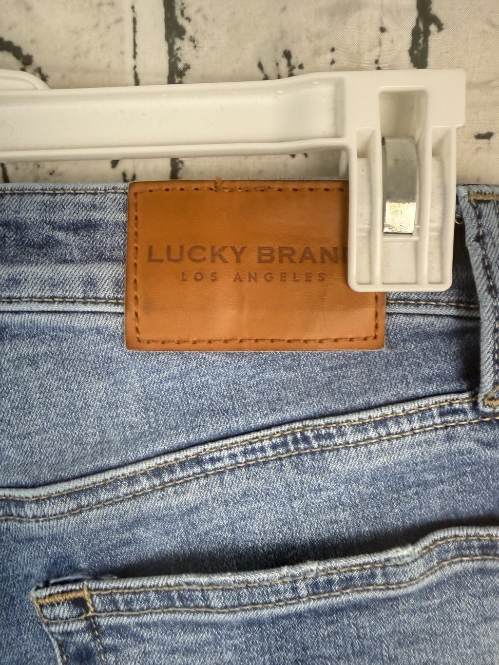 Lucky Brand Jeans Womens Sz 4 High Rise Skinny Bridgette Button Fly Raw Hem