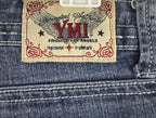 YMI jeans womens size 11 wanna betta butt skinny cropped low rise stretch blue
