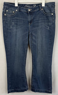 Seven7 Womens Denim Jeans Size 20 Short Bootcut Dark Light Distressed