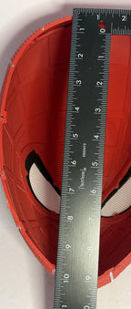 3D Printed Red and Gray Spider-Man Full Face Mask Helmet Mesh Eyes Adult