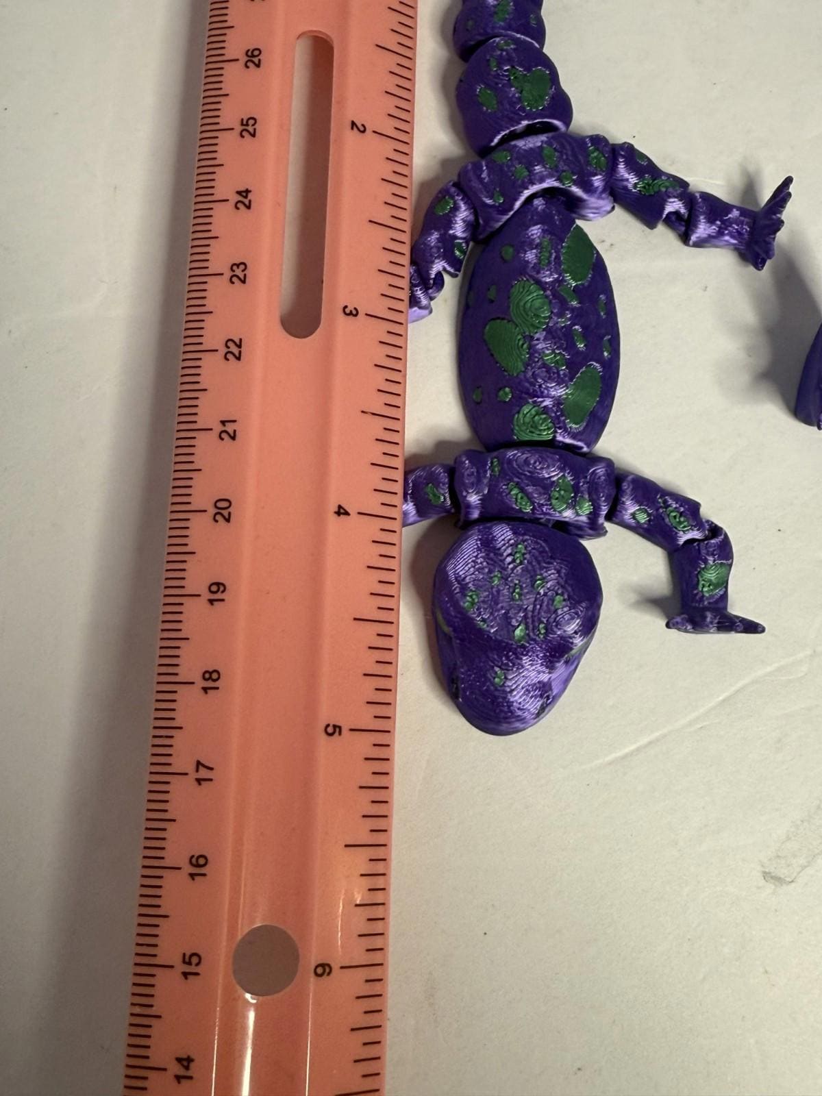 Flexi Salamander Mom and Baby - Glow in the Dark Eyes - 3D Printed PLA